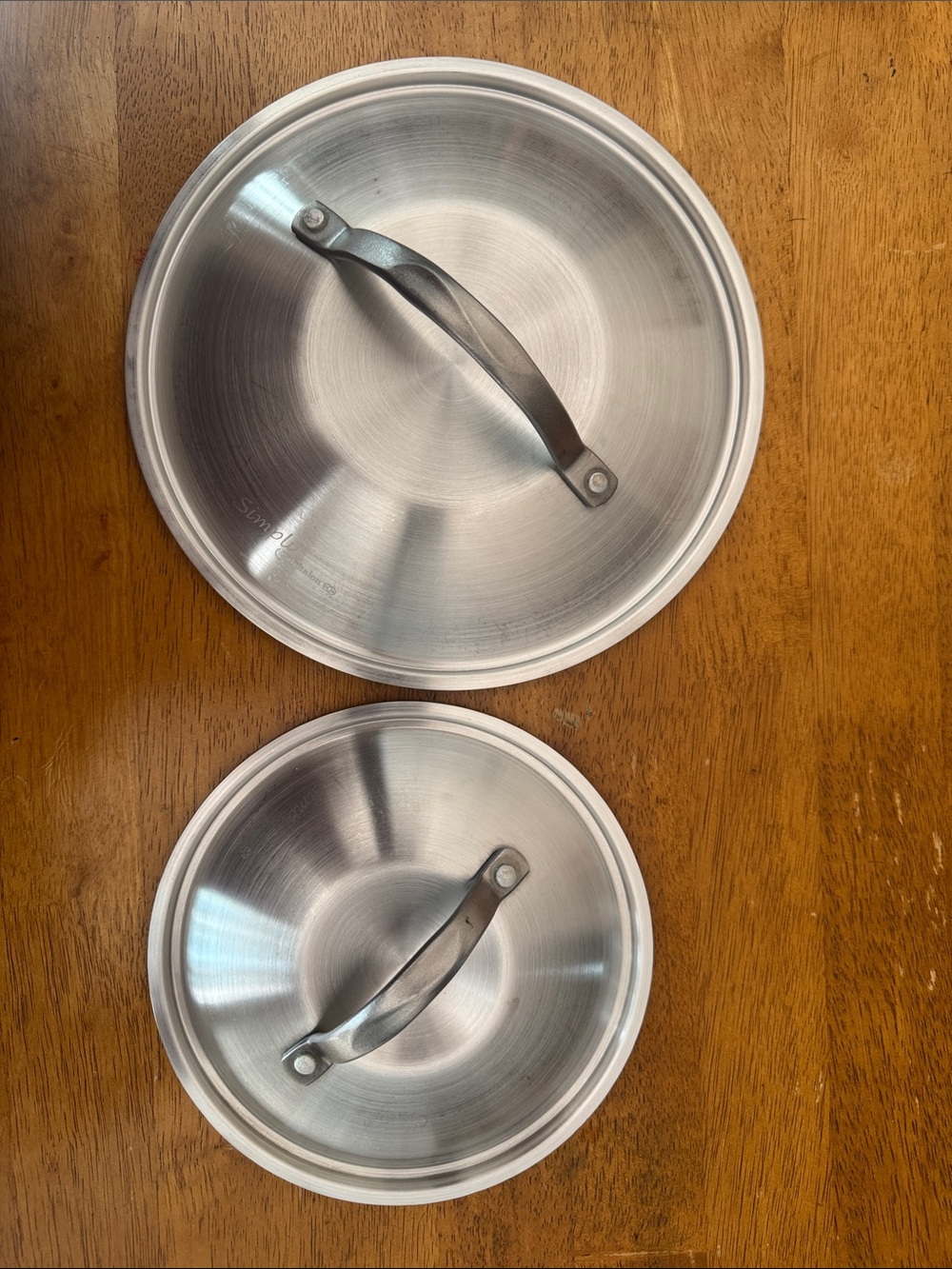 Simply Calphalon Stainless Steel Replacement Lids Bundle - Set of 2
